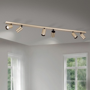 Aplica de perete/tavan cu Spoturi stil minimalist modern SEAN 6L auriu 124592 universul-luminii.ro
