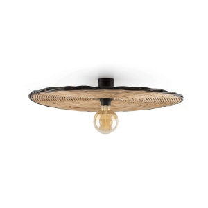 Aplica de perete/tavan design natural din ratan COSTAS 60cm 214392 universul-luminii.ro