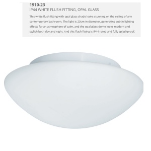 Aplica de perete / tavan pentru baie IP44 Discs 23cm 1910-23 SRT 63462 universul-luminii.ro
