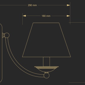 Aplica design clasic realizata manual N - Img 3