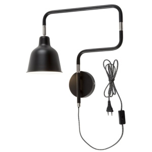 Aplica design modern cu brat articulat London negru LONDON/W/B 174552 universul-luminii.ro