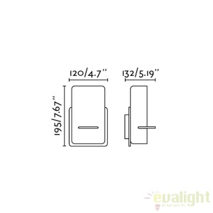 Aplica design modern original SMILE alba 62130 183422 universul-luminii.ro