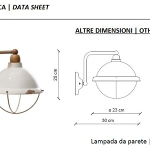 Aplica design retro realizata manual din ceramica INDUSTRIAL 126492 universul-luminii.ro