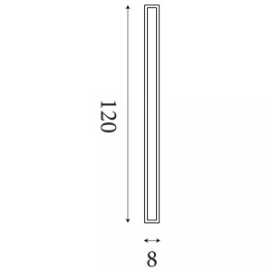 Aplica exterior liniara 120cm IP65 LED Bordo II Square - Img 3