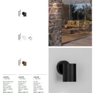 Aplica exterior Spot LED directionabil IP65 JACKIE corten 250852 universul-luminii.ro
