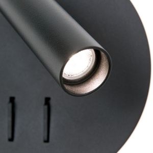 Aplica LED ambientala cu spot directionabil LENNY negru 155832 universul-luminii.ro
