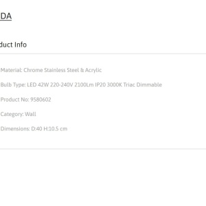 Aplica LED ambientala design modern ALIDA 40cm, 3000K NVL-9580602 246192 universul-luminii.ro