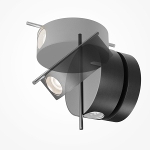 Aplica LED ambientala reglabila design modern minimalist Nuance negru 226412 universul-luminii.ro