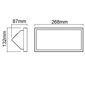 Aplica LED CCT pentru exterior IP65 CREEK 26,8cm, negru MA-8860 171632 universul-luminii.ro