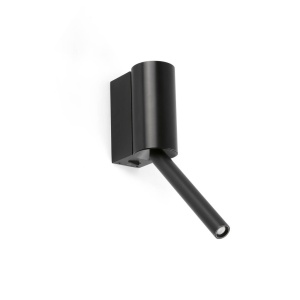 Aplica LED cu reader directionabil DANTE negru 3W 2700K
