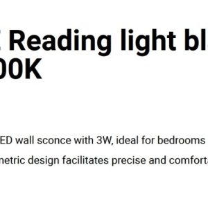 Aplica LED cu reader directionabil DANTE negru 3W 2700K - Img 4