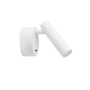 Aplica LED cu spot directionabil design minimalist CLIP alba NVL-9030201