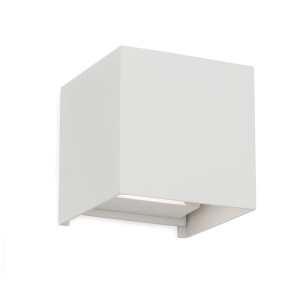 Aplica LED de exterior design modern ambiental IP54 Cube alba 198872 universul-luminii.ro