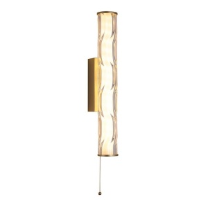 Aplica LED de perete baie metal aurie Vibrate 43cm