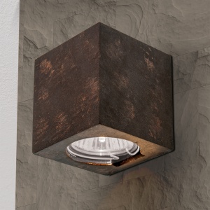 Aplica LED de perete design ambiental Cube antique rustic - Img 2