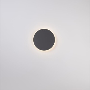 Aplica LED de perete design ambiental CYRCLE 30cm negru 204172 universul-luminii.ro
