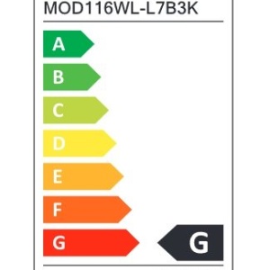 Aplica LED de perete design modern Stelo negru, transparent - Img 8