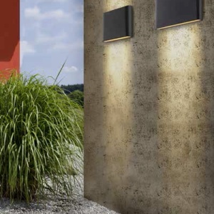 Aplica LED de perete exterior ambientala IP54 CREMONA M alba 46492 universul-luminii.ro