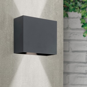 Aplica LED de perete exterior, lumina ambientala, protectie IP65, AKZENT antracit 197832 universul-luminii.ro