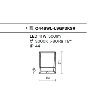 Aplica LED de perete pentru exterior cu numar casa IP44 Row 228242 universul-luminii.ro