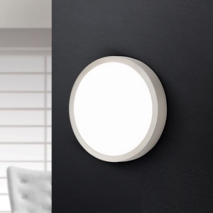 Aplica LED de perete sau tavan, Bully 14cm satin chrome 94112 universul-luminii.ro