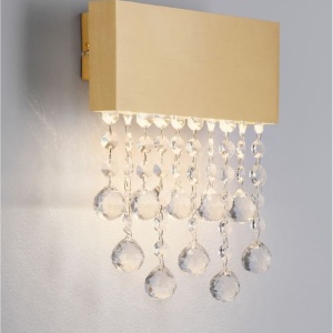 Aplica LED de perete stil elegant CRISTA aurie - Img 5