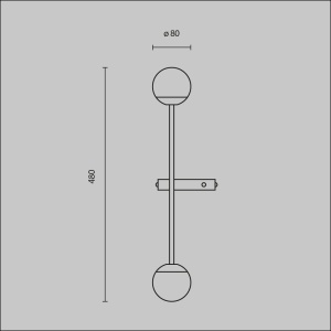 Aplica LED de perete stil minimalist Touch alama 227232 universul-luminii.ro