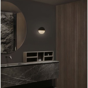 Aplica LED decorativa pentru baie IP44 LED 3000K DORIN negru - Img 5