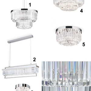 Aplica LED design LUX PRISM, chrome 197352 universul-luminii.ro
