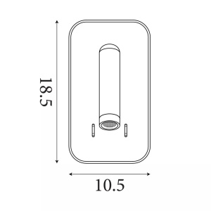 Aplica LED design minimalist Sonny negru - Img 4