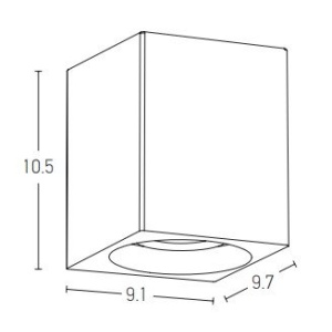 Aplica LED din beton pentru iluminat exterior IP65 Fleur I 154332 universul-luminii.ro