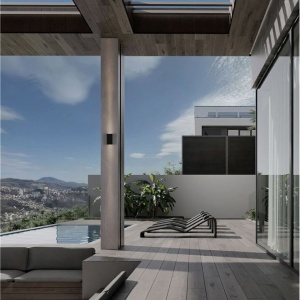 Aplica LED exterior iluminat sus si jos IP65 ELIO antracit 250282 universul-luminii.ro