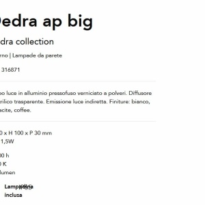 Aplica LED iluminat exterior ambiental IP65 Dedra ap big 143202 universul-luminii.ro