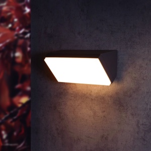 Aplica LED iluminat exterior modern IP65 SOLDEN gri inchis 136452 universul-luminii.ro
