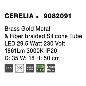 Aplica LED moderna, design deosebit CERELIA NVL-9082091 90782 universul-luminii.ro