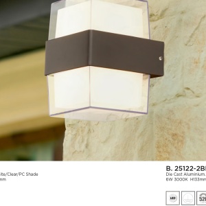 Aplica LED moderna pentru iluminat exterior ambiental Outdoor 25123-2BK SRT 87082 universul-luminii.ro