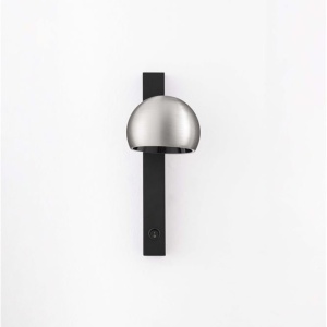 Aplica LED moderna stil minimalist LUSA negru/nickel 160192 universul-luminii.ro