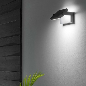 Aplica LED orientabila pentru exterior IP54 Swipe ap gri 143542 universul-luminii.ro