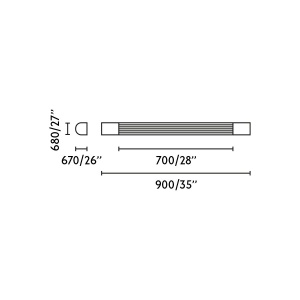 Aplica LED pentru baie IP44 KIVA L-90cm - Img 7