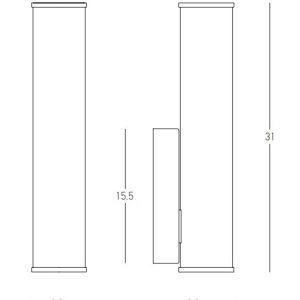 Aplica LED pentru baie stil minimalist Cleo 154202 universul-luminii.ro