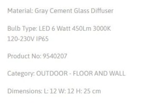 Aplica LED pentru exterior design modern IP65 Barco 219202 universul-luminii.ro