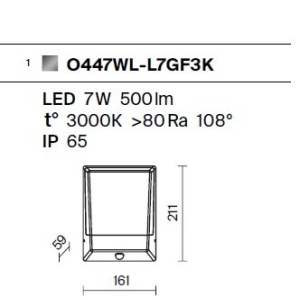 Aplica LED pentru exterior IP65 Gloss 227032 universul-luminii.ro