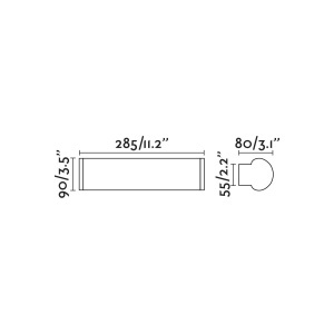 Aplica LED pentru oglinda baie moderna IP44 DANUBIO 9W 63603 194982 universul-luminii.ro