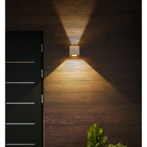 Aplica LED, Spot pentru iluminat exterior design modern IP54 Veronika nisip 10x10cm - Img 3
