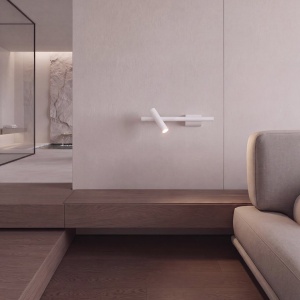 Aplica LED stil modern Senta Bar alba