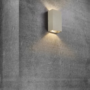 Aplica LED up/down de perete pentru iluminat exterior IP54 Rold Flat bej nisip 115152 universul-luminii.ro