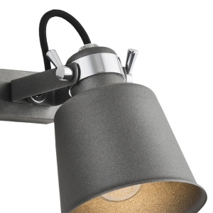 Aplica metalica reglabila stil industial KONGO 2L antracit 103822 universul-luminii.ro