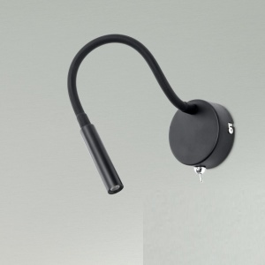 Aplica minimalista cu reader LED directionabil Kurt neagra 96152 universul-luminii.ro