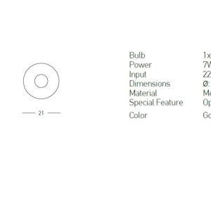 Aplica minimalista design decorativ Vinny 153712 universul-luminii.ro