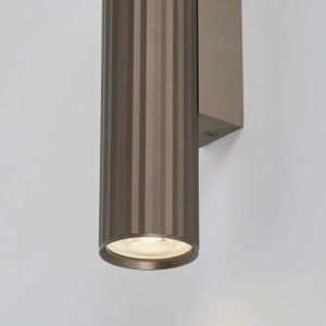 Aplica minimalista din aluminiu canelat Anna Wall 2 bronz - Img 2